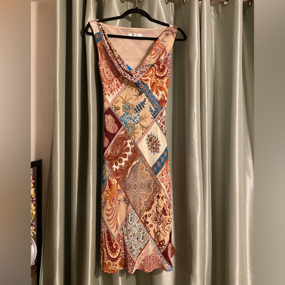 Lily Multicolor Patchwork Maxi Dress